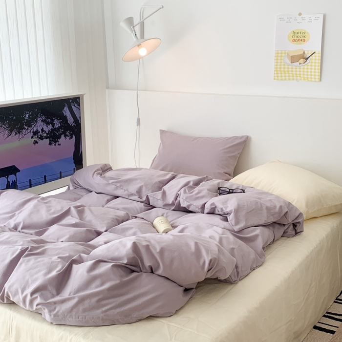 91家纺网 家纺一手货源 找家纺 昔可 纯色混搭拼色 香芋芝士