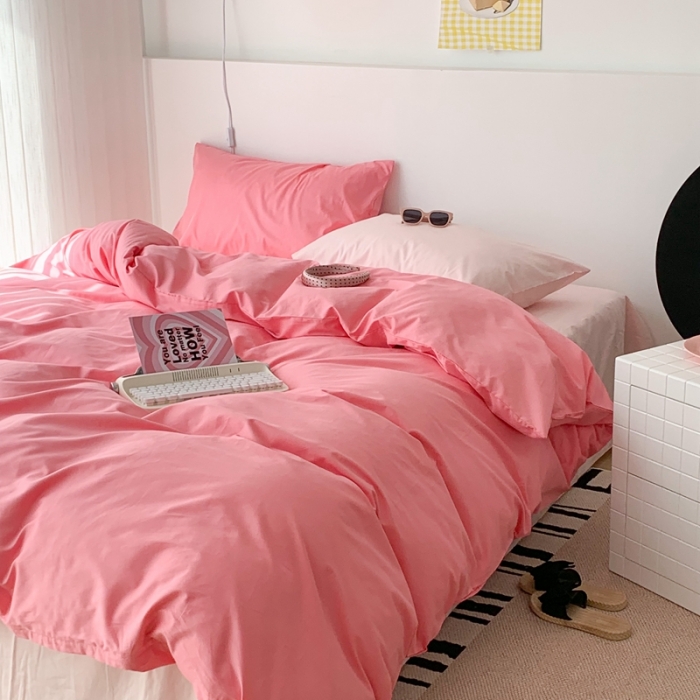 91家纺网 家纺一手货源 找家纺 昔可 纯色混搭拼色 乌梅子酱