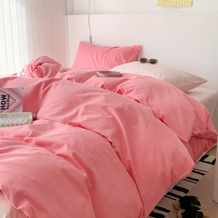 91家纺网 家纺一手货源 找家纺 昔可 纯色混搭拼色 乌梅子酱