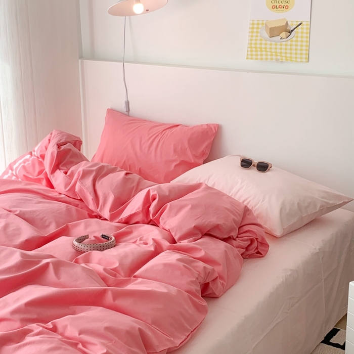 91家纺网 家纺一手货源 找家纺 昔可 纯色混搭拼色 乌梅子酱