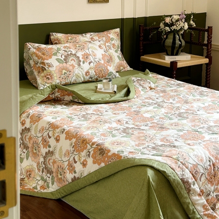 91家纺网 家纺一手货源 找家纺 总[特价】被窝玫瑰物语全棉新疆棉花夏被四件套