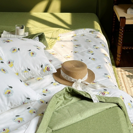 91家纺网 家纺一手货源 找家纺 总[特价】被窝玫瑰物语全棉新疆棉花夏被四件套