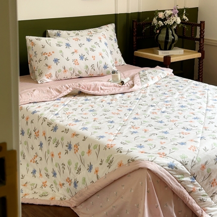 91家纺网 家纺一手货源 找家纺 总[特价】被窝玫瑰物语全棉新疆棉花夏被四件套