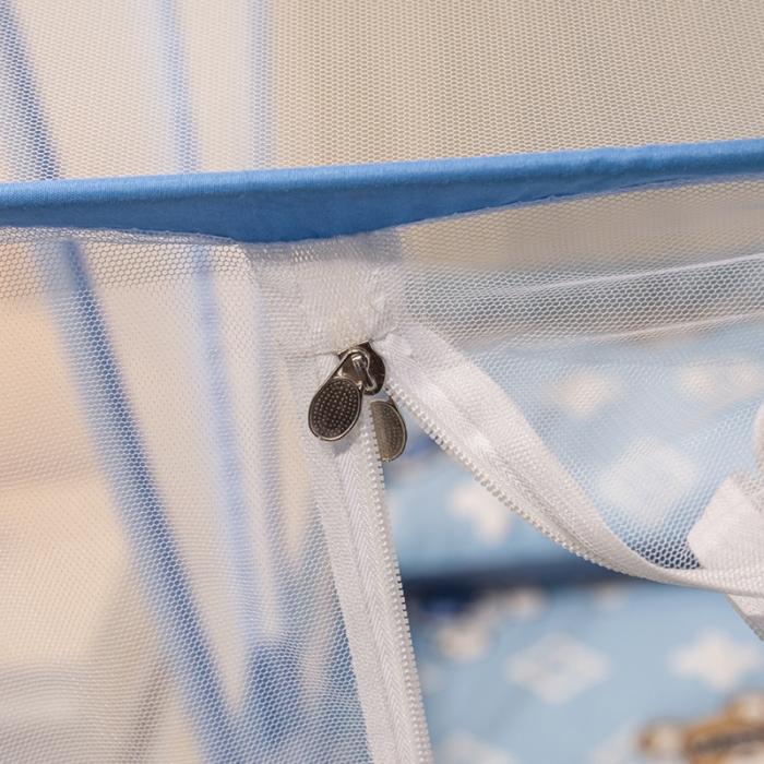 91家纺网 家纺一手货源 找家纺 2024新款六股加高防摔折叠款印花蚊帐