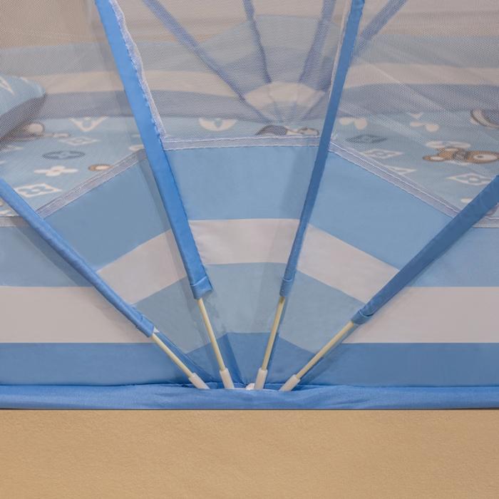 91家纺网 家纺一手货源 找家纺 2024新款六股加高防摔折叠款印花蚊帐