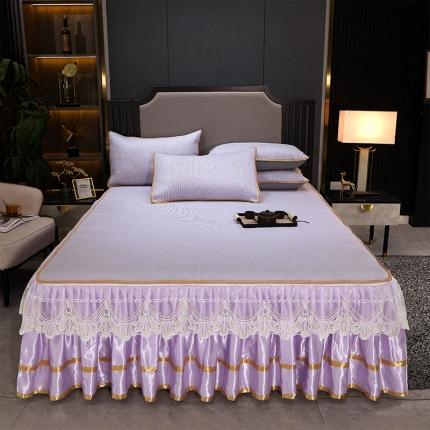 91家纺网 家纺一手货源 找家纺 （总）罗艺轩 2024新款可拆卸床裙款冰藤席