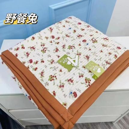 91家纺网 家纺一手货源 找家纺 （总）希朵 2023新款A类麻小棉小碎花单床盖夏被空调被盖毯