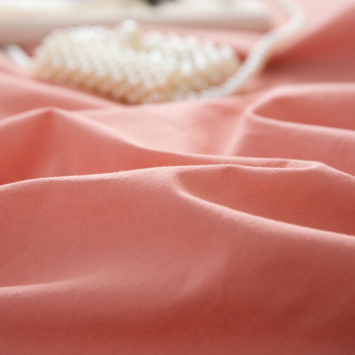 91家纺网 家纺一手货源 找家纺 芬晴 2023新款纯棉水洗棉单层床笠 豆沙