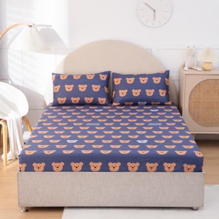 91家纺网 家纺一手货源 找家纺 火星时代 2023新款防水床笠隔尿透气防滑床单防尘罩 乐趣熊