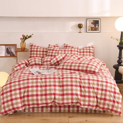 91家纺网 家纺一手货源 找家纺 （总）甜之梦2025新款水洗棉四件套（任何尺寸都可以定做）