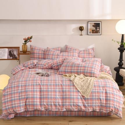 91家纺网 家纺一手货源 找家纺 （总）甜之梦2025新款水洗棉四件套（任何尺寸都可以定做）