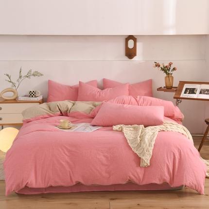 91家纺网 家纺一手货源 找家纺 （总）甜之梦2025新款水洗棉四件套（任何尺寸都可以定做）