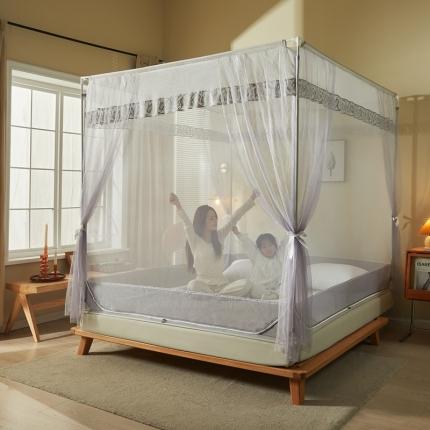 91家纺网 家纺一手货源 找家纺 （总）飞轮海 2023新款三开门坐床蚊帐Z65