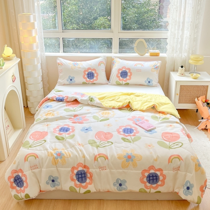 91家纺网 家纺一手货源 找家纺 （总）慕尚  2025新款满天星凉席夏被组合四件套