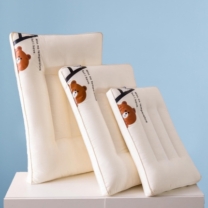 新款纯棉小熊枕A+小熊亲子儿童枕学生枕