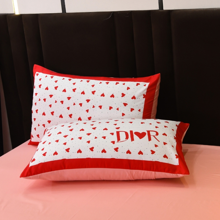 91家纺网 家纺一手货源 找家纺 爵仕 2023新款轻奢简约风全棉四件套 爱心