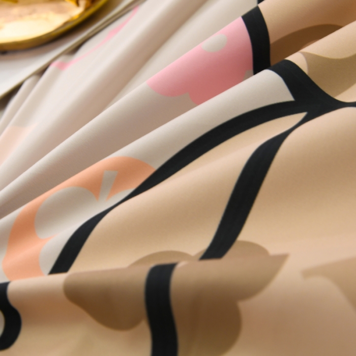 91家纺网 家纺一手货源 找家纺 爵仕 2023新款轻奢简约风全棉四件套 爱心兔