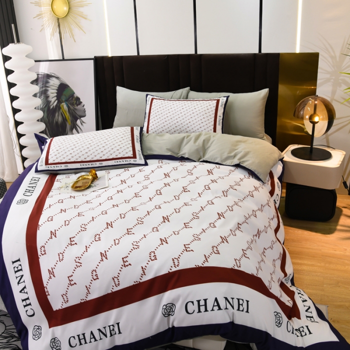 91家纺网 家纺一手货源 找家纺 爵仕 2023新款轻奢简约风全棉四件套 迪赛