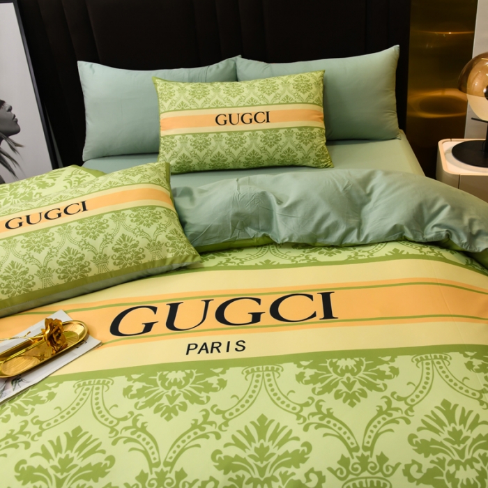 91家纺网 家纺一手货源 找家纺 爵仕 2023新款轻奢简约风全棉四件套 罗林卡