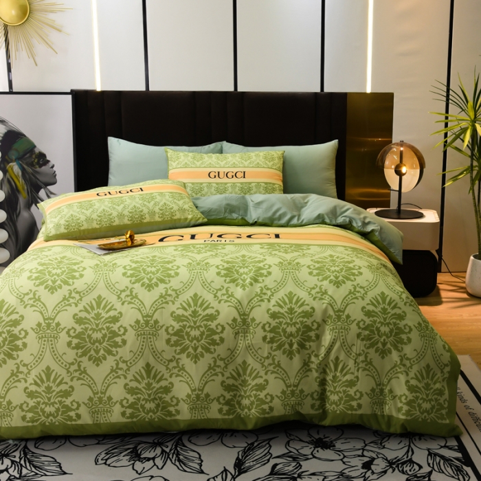 91家纺网 家纺一手货源 找家纺 爵仕 2023新款轻奢简约风全棉四件套 罗林卡