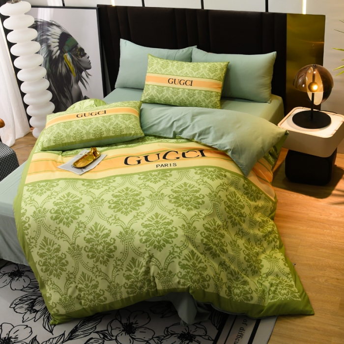 91家纺网 家纺一手货源 找家纺 爵仕 2023新款轻奢简约风全棉四件套 罗林卡