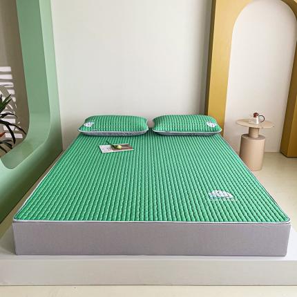 91家纺网 家纺一手货源 找家纺 好眠好梦 小冰块（床笠款）10MM乳胶凉席 小冰块-翠绿