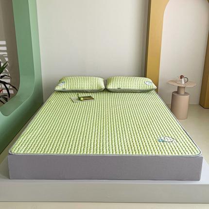91家纺网 家纺一手货源 找家纺 好眠好梦 小冰块（床笠款）10MM乳胶凉席 小冰块-豆绿