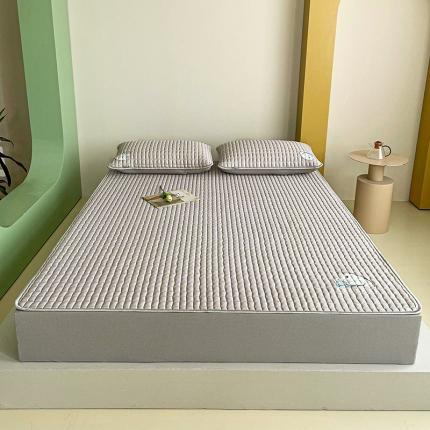 91家纺网 家纺一手货源 找家纺 好眠好梦 小冰块（床笠款）10MM乳胶凉席 小冰块-珍珠灰