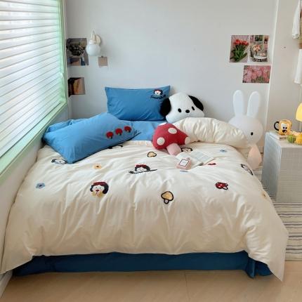 91家纺网 家纺一手货源 找家纺 佰亿莱 2024直播新款全棉色织水洗棉毛巾绣迪士尼系列 白雪公主