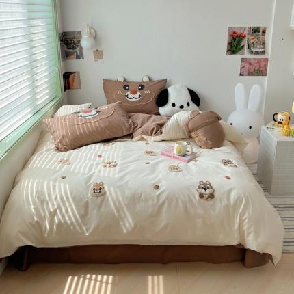 91家纺网 家纺一手货源 找家纺 （总）佰亿莱 2024直播新款全棉色织水洗棉毛巾绣迪士尼系列