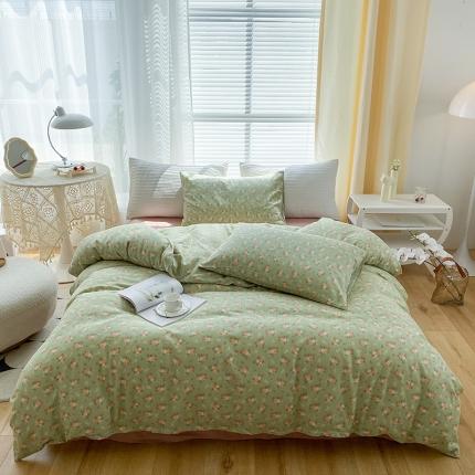 91家纺网 家纺一手货源 找家纺 尚品本色2025年新款全棉小清新双层纱宁夏