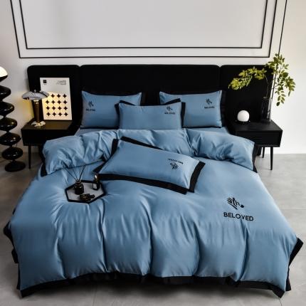 91家纺网 家纺一手货源 找家纺 （总）米奈 2024新款A类水洗真丝四件套-安迪