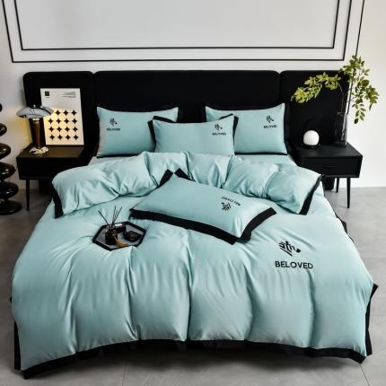 91家纺网 家纺一手货源 找家纺 （总）米奈 2024新款A类水洗真丝四件套-安迪