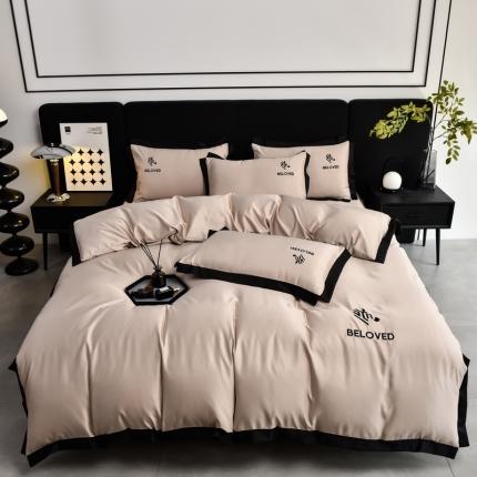 91家纺网 家纺一手货源 找家纺 （总）米奈 2024新款A类水洗真丝四件套-安迪