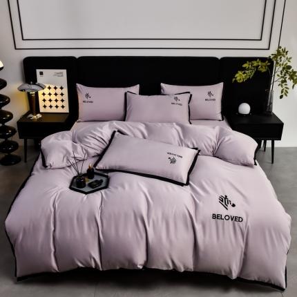 91家纺网 家纺一手货源 找家纺 （总）米奈 2024新款A类水洗真丝四件套-安迪