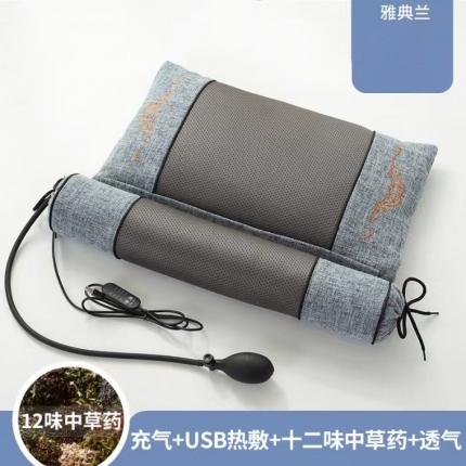 91家纺网 家纺一手货源 找家纺 舒慕家纺 中医推荐艾草荞麦中草药养生保健护颈枕头枕芯组合枕 典雅蓝