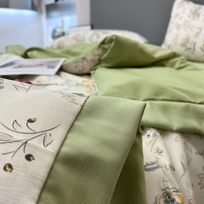 91家纺网 家纺一手货源 找家纺 （总）慕尚 2025新款水洗棉麻夏被四件套