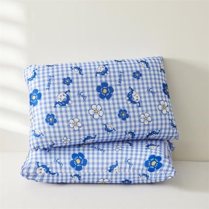 91家纺网 家纺一手货源 找家纺 灰鲸 2025新款针织云柔枕 蓝心公主