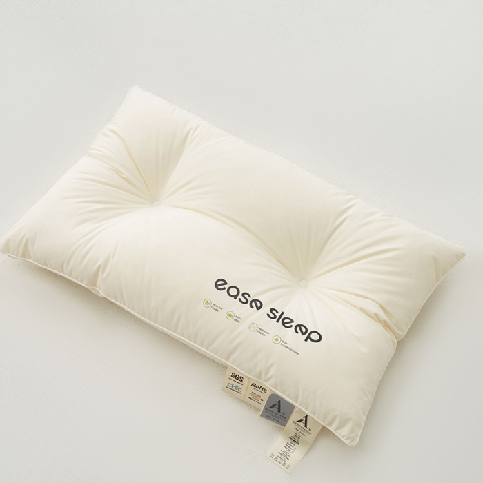 91家纺网 家纺一手货源 找家纺 拾光枕芯 2023新款60支易眠超软舒睡枕全棉酒店枕低软枕 低硬枕