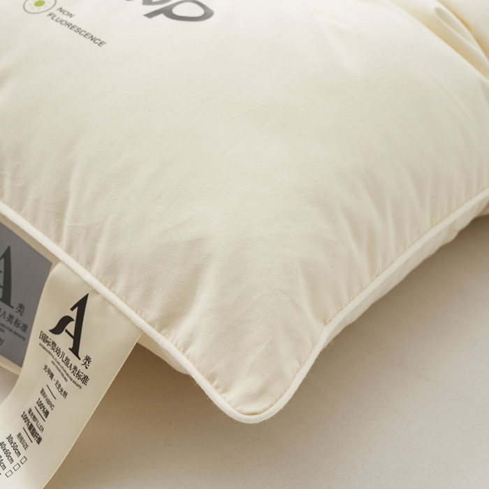 91家纺网 家纺一手货源 找家纺 拾光枕芯 2023新款60支易眠超软舒睡枕全棉酒店枕低软枕 低硬枕