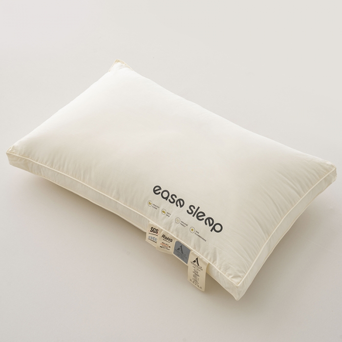 91家纺网 家纺一手货源 找家纺 拾光枕芯 2023新款60支易眠超软舒睡枕全棉酒店枕低软枕 立体高枕