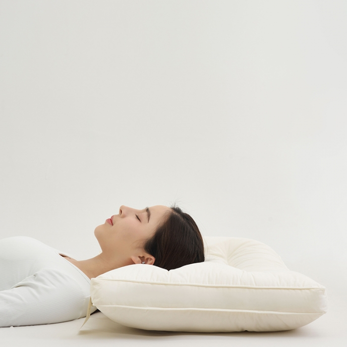 91家纺网 家纺一手货源 找家纺 拾光枕芯 2023新款60支易眠超软舒睡枕全棉酒店枕低软枕 水洗中枕