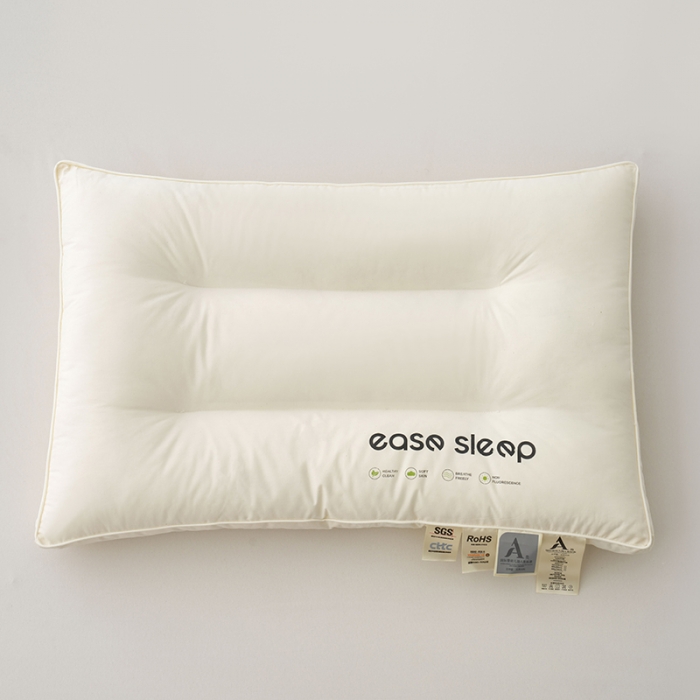 91家纺网 家纺一手货源 找家纺 拾光枕芯 2023新款60支易眠超软舒睡枕全棉酒店枕低软枕 水洗中枕