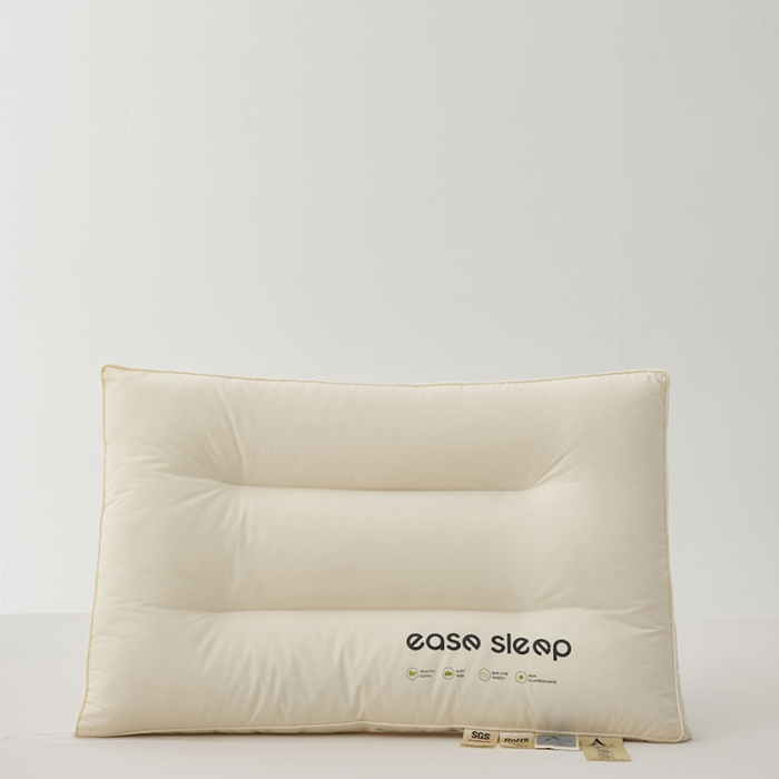 91家纺网 家纺一手货源 找家纺 拾光枕芯 2023新款60支易眠超软舒睡枕全棉酒店枕低软枕 立体中枕