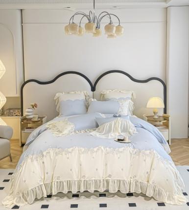 品家居 2025新款长绒棉四件套-嘉兰 嘉兰-蓝色