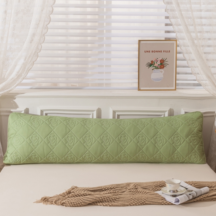 91家纺网 家纺一手货源 找家纺 （总）梦舒羽  2025新款水洗棉麻单人夹棉枕头套大豆纤维双人枕套