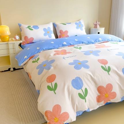 91家纺网 家纺一手货源 找家纺 芃成 2023新款全棉13070单被套 花满庭