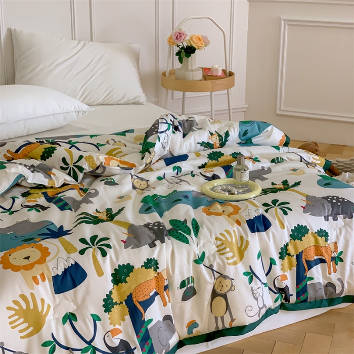 91家纺网 家纺一手货源 找家纺 （总）汇庭 2022新款60s数码印花春秋被