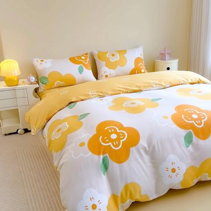 芃成 2023新款全棉13070单被套 春天里 桔