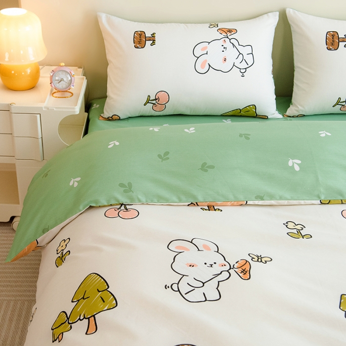 91家纺网 家纺一手货源 找家纺 芃成 2023新款全棉13070单被套 动物世界